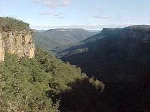 View over the falls